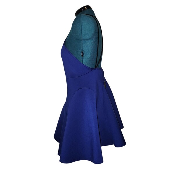 Nasty Gal Scuba Revenge Dress Mini XLARGE Royal Blue Party Girl Fit Flare - Picture 4 of 7